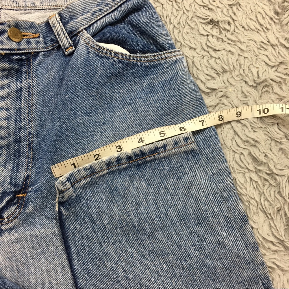 Vintage Wrangler Embroidered Skinny Jeans Blue Size 6 - Picture 13 of 16